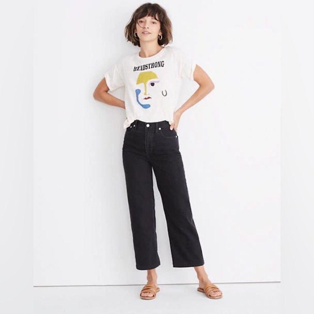 Madewell Slim Wide-Leg Jeans in Lunar Wash